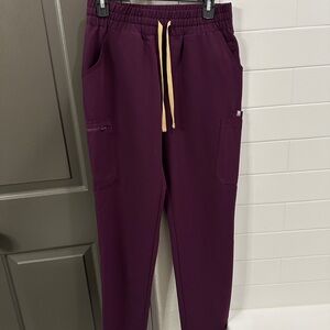 FIGS Deep Purple Yola Bottom Small, High Waist